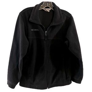 Columbia Black Full Zip Youth Fleece Jacket  size 14-16